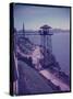 Alcatraz Prison from Guard Tower-null-Stretched Canvas