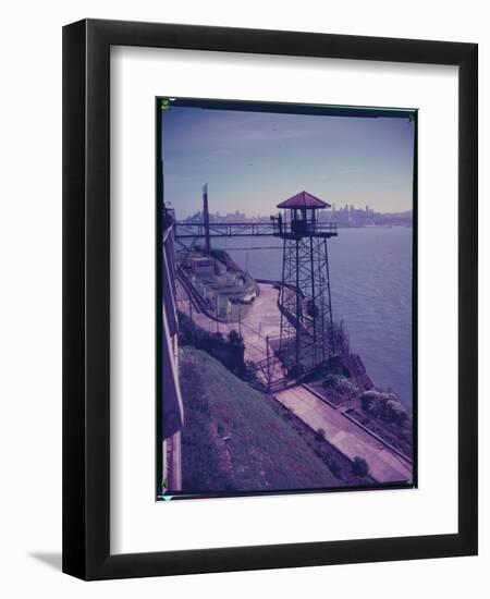 Alcatraz Prison from Guard Tower-null-Framed Photographic Print