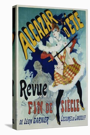 Alcazar D'Ete - Revue Fin De Siecle Cabaret Poster-Jules Chéret-Stretched Canvas