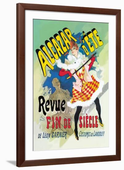 Alcazar d'Ete: Revue Fin de Siecle-Jules Chéret-Framed Art Print