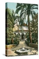 Alcazar Gardens, Seville, Spain-null-Stretched Canvas