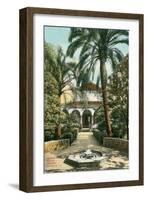 Alcazar Gardens, Seville, Spain-null-Framed Art Print