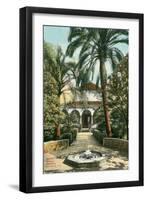 Alcazar Gardens, Seville, Spain-null-Framed Art Print