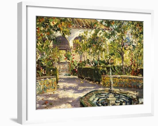 Alcazar Gardens, Seville-Colin Campbell Cooper-Framed Giclee Print