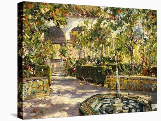 Alcazar Gardens, Seville-Colin Campbell Cooper-Stretched Canvas