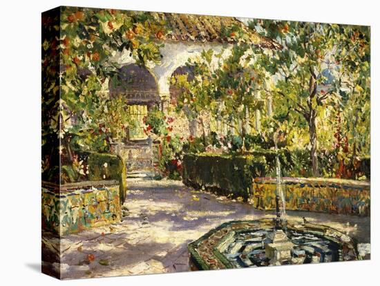 Alcazar Gardens, Seville-Colin Campbell Cooper-Stretched Canvas