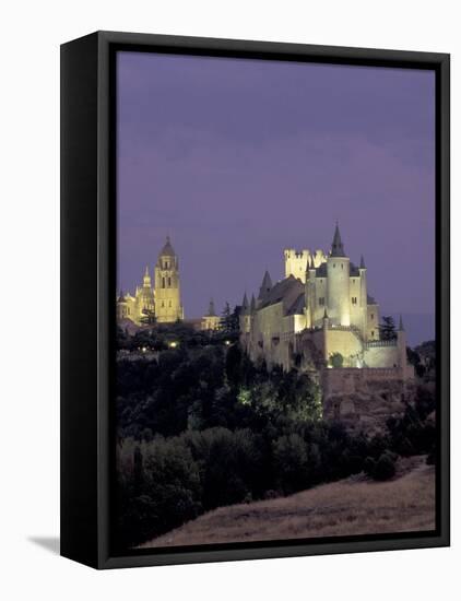 Alcazar, Segovia, Spain-David Barnes-Framed Stretched Canvas