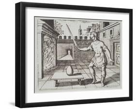 Alchemical Allegory: the Philosopher's Egg, from 'Srutinium Chymicum' by Michael Majer-null-Framed Giclee Print