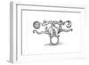 Alchemical Symbol Representing the Transmutation of Base Metal into Silver and Gold, 1652-null-Framed Giclee Print