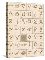 Alchemical symbols-Science Source-Stretched Canvas