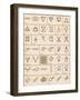 Alchemical symbols-Science Source-Framed Giclee Print