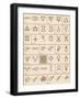 Alchemical symbols-Science Source-Framed Giclee Print