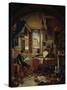 Alchemist in His Laboratory-Thomas Wyck-Stretched Canvas