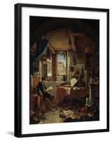 Alchemist in His Laboratory-Thomas Wyck-Framed Giclee Print
