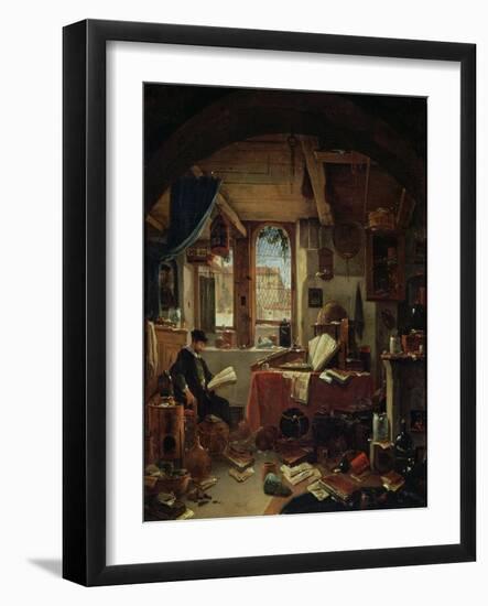 Alchemist in His Laboratory-Thomas Wyck-Framed Giclee Print