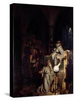 Alchemist Tempting to Discover the Philosophical Stone Painting by Joseph Wright of Derby (1734-179-Joseph Wright of Derby-Stretched Canvas