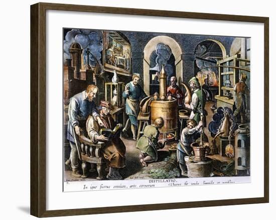 Alchemy: Laboratory-Joan Galle-Framed Giclee Print