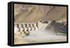 Alchi, the Dam along Indus River-Guido Cozzi-Framed Stretched Canvas