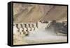 Alchi, the Dam along Indus River-Guido Cozzi-Framed Stretched Canvas