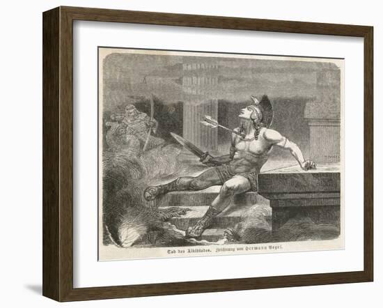 Alcibiades Assassinated-Hermann Vogel-Framed Art Print