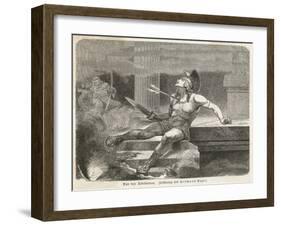 Alcibiades Assassinated-Hermann Vogel-Framed Art Print