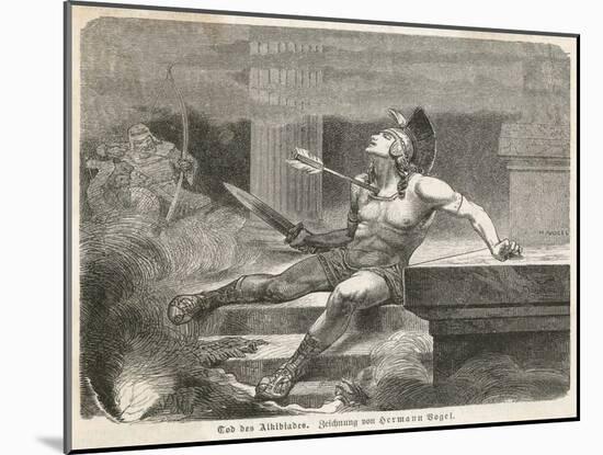 Alcibiades Assassinated-Hermann Vogel-Mounted Art Print