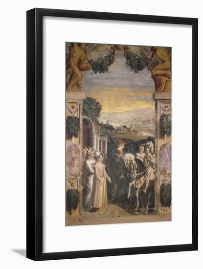 Alcina Receiving Roger in His Castle, 16th Century-Nicolo Dell'Abate-Framed Giclee Print