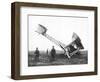 Alcock and Brown's Aeroplane after Completing the First Non-Stop Transatlantic Flight, 1919-null-Framed Giclee Print