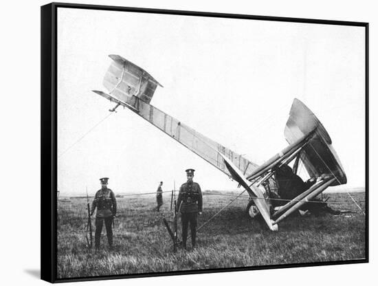 Alcock and Brown's Aeroplane after Completing the First Non-Stop Transatlantic Flight, 1919-null-Framed Stretched Canvas