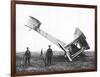 Alcock and Brown's Aeroplane after Completing the First Non-Stop Transatlantic Flight, 1919-null-Framed Giclee Print