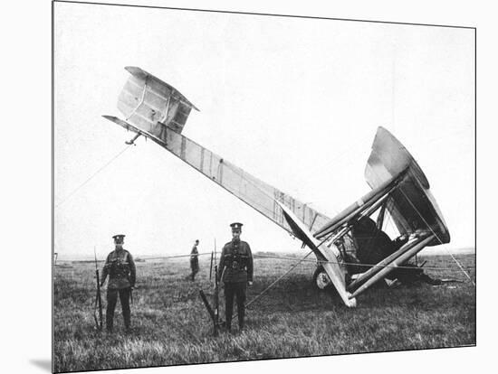 Alcock and Brown's Aeroplane after Completing the First Non-Stop Transatlantic Flight, 1919-null-Mounted Giclee Print