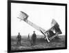 Alcock and Brown's Aeroplane after Completing the First Non-Stop Transatlantic Flight, 1919-null-Framed Giclee Print