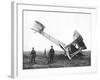 Alcock and Brown's Aeroplane after Completing the First Non-Stop Transatlantic Flight, 1919-null-Framed Giclee Print