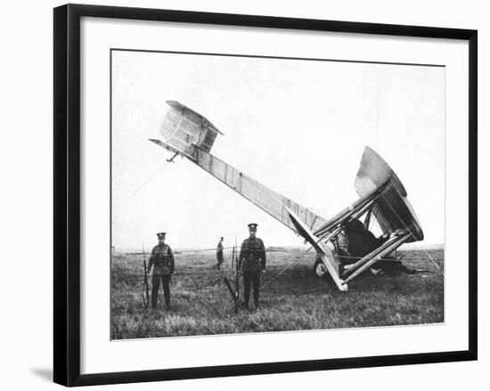 Alcock and Brown's Aeroplane after Completing the First Non-Stop Transatlantic Flight, 1919-null-Framed Giclee Print