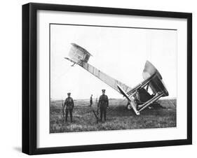 Alcock and Brown's Aeroplane after Completing the First Non-Stop Transatlantic Flight, 1919-null-Framed Giclee Print