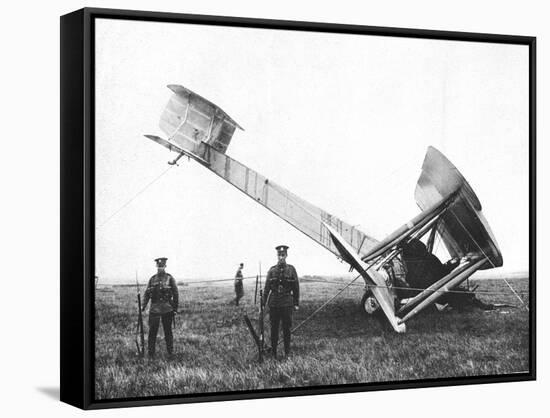 Alcock and Brown's Aeroplane after Completing the First Non-Stop Transatlantic Flight, 1919-null-Framed Stretched Canvas