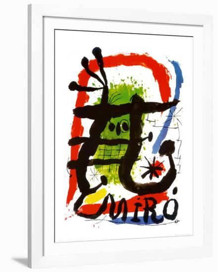 Alcohol de Menthe-Joan Miro-Framed Art Print