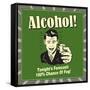 Alcohol Forecast-Retrospoofs-Framed Stretched Canvas