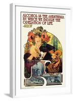 Alcohol Is the Anesthesia-Wilbur Pierce-Framed Art Print