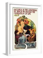 Alcohol Is the Anesthesia-Wilbur Pierce-Framed Art Print