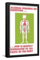 Alcohol Requires No Digestion-null-Framed Poster