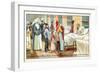 Alcoholism Is the Cause of Multiple Illnesses. an Alcohloic in a Hospital Bed Suffering the Miserie-null-Framed Giclee Print