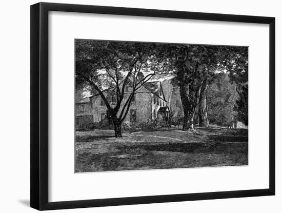 Alcott, Concord Mass Home-JR Davis-Framed Art Print