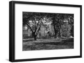 Alcott, Concord Mass Home-JR Davis-Framed Art Print