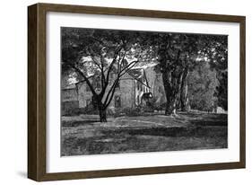 Alcott, Concord Mass Home-JR Davis-Framed Art Print