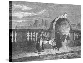 Alcove on the Old Westminster Bridge, 1897-Edward Walford-Stretched Canvas