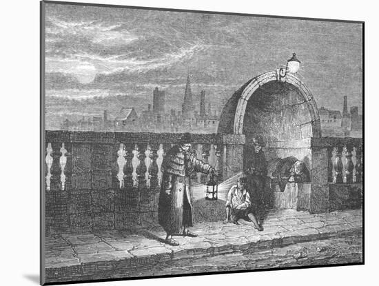 Alcove on the Old Westminster Bridge, 1897-Edward Walford-Mounted Giclee Print