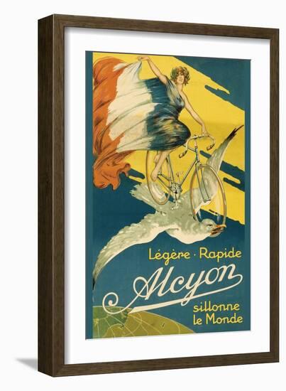 Alcyon Bicycles-null-Framed Art Print