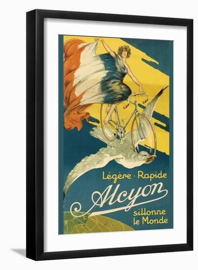 Alcyon Bicycles-null-Framed Art Print