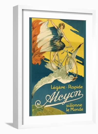 Alcyon Bicycles-null-Framed Art Print